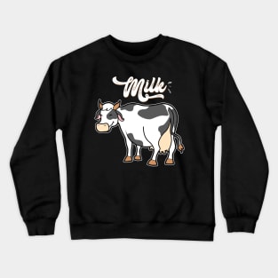 Cute Cow Milk Crewneck Sweatshirt